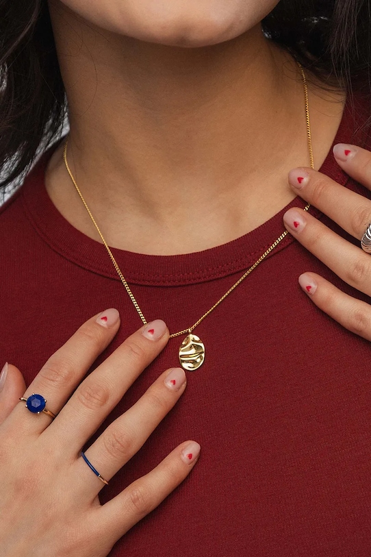 Аксесоари ANIA KRUK дамско колие от месинг без камък TRENDY MRUNM2970Z злато