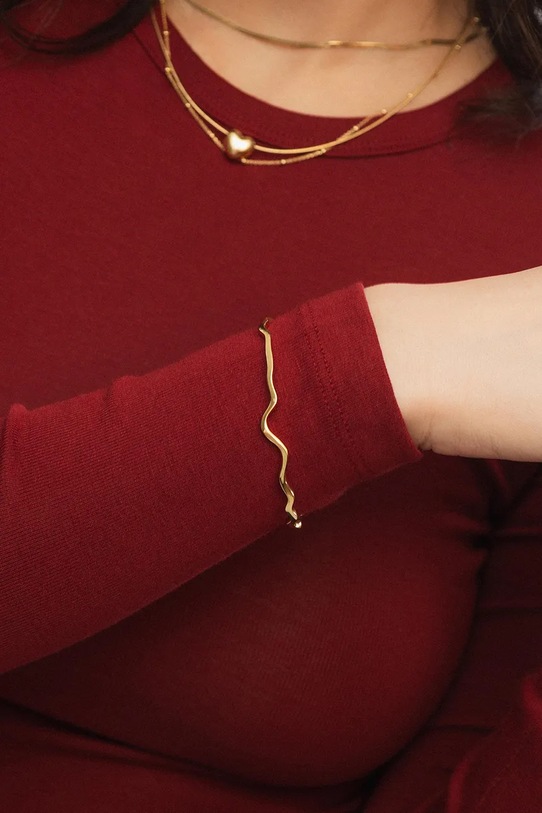 Kiegészítők ANIA KRUK női karkötő kő nélkül VINTAGE MRUAM3100Z arany