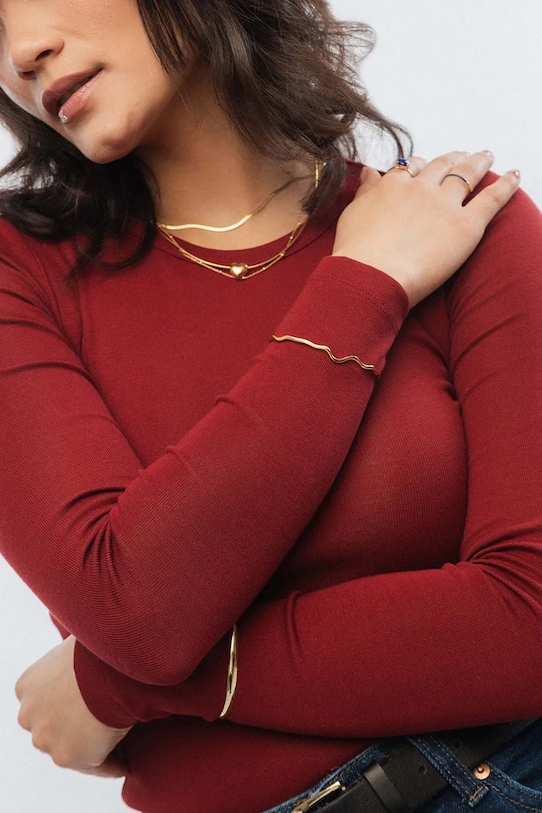 ANIA KRUK női karkötő kő nélkül VINTAGE arany MRUAM3100Z