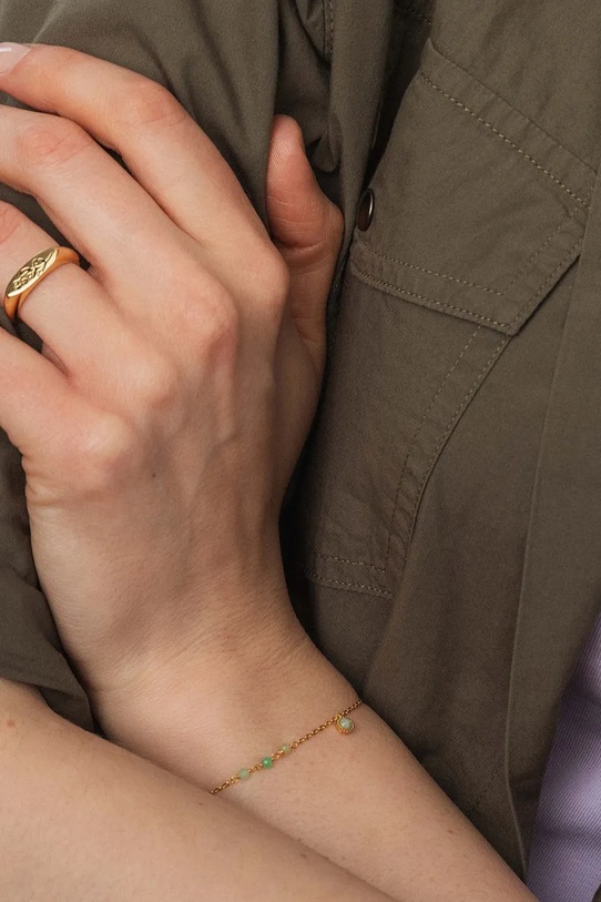 Doplňky ANIA KRUK prstýnek dámský z pozlaceného kovu HIPPIE MMRPM2050Z zlatá