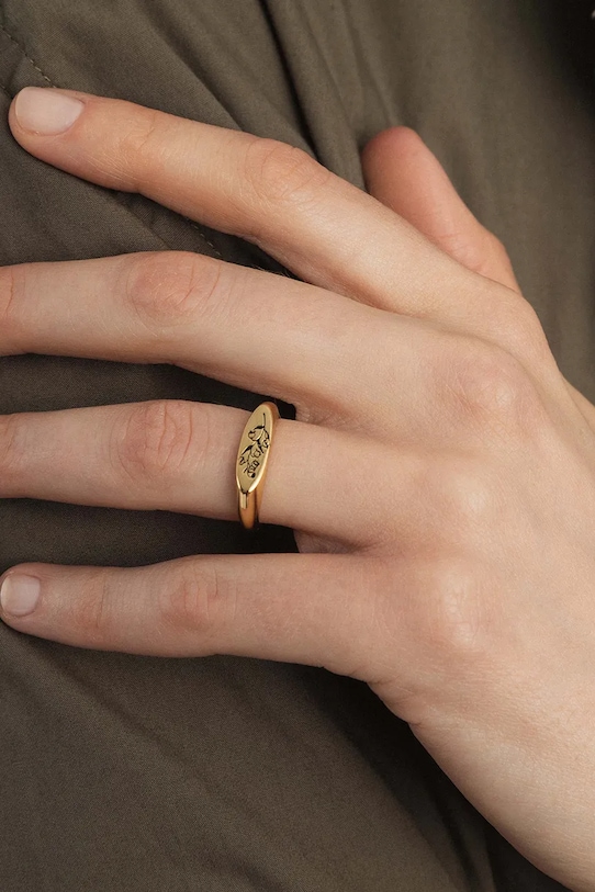 ANIA KRUK prstýnek dámský z pozlaceného kovu HIPPIE zlatá MMRPM2050Z