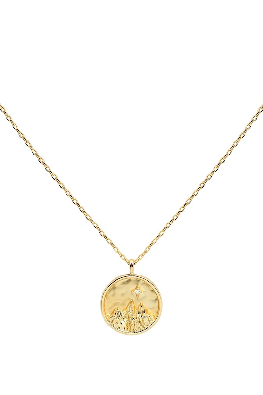 ANIA KRUK колие с висулка дамско месингово с циркон BELIEVE злато MMRNC1802Z