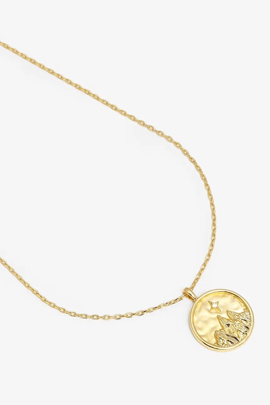 ANIA KRUK колие с висулка дамско месингово с циркон BELIEVE MMRNC1802Z злато ZS26