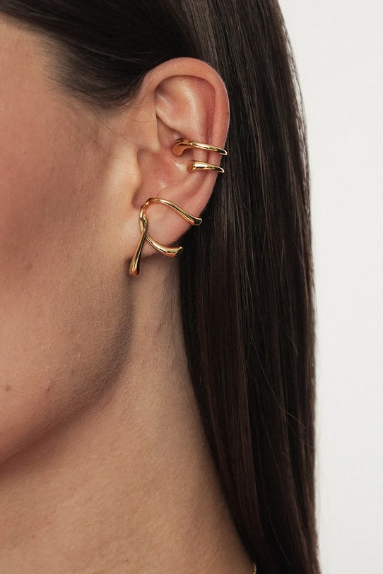 ANIA KRUK fülbevaló női kő nélkül VINTAGE arany MMRKM2590Z