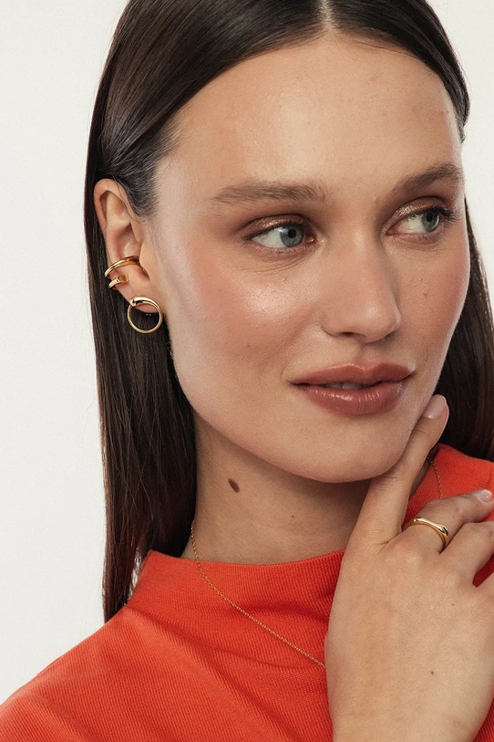 ANIA KRUK női fülbevaló kő nélkül VINTAGE arany MMRKM2440Z