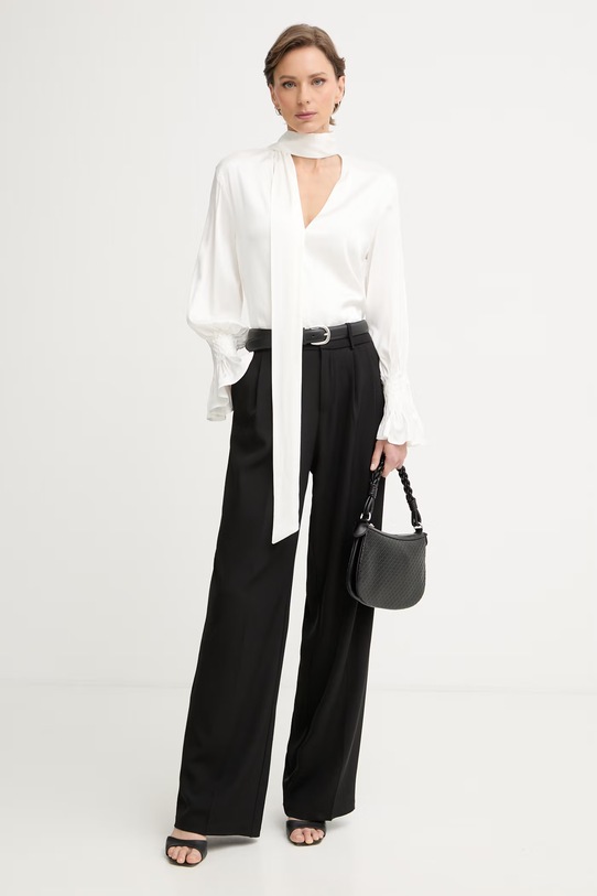 Silvian Heach bluzka damska z wiskozą SALIS CVP26022BL beżowy ZS26