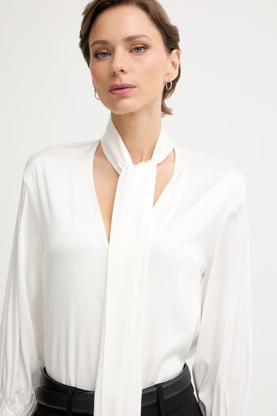 Silvian Heach bluzka damska z wiskozą SALIS beżowy CVP26022BL