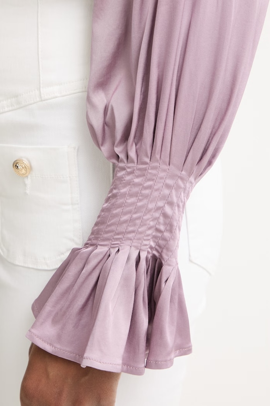 Silvian Heach блузка женская с вискозой SALIS CVP26022BL фиолетовой