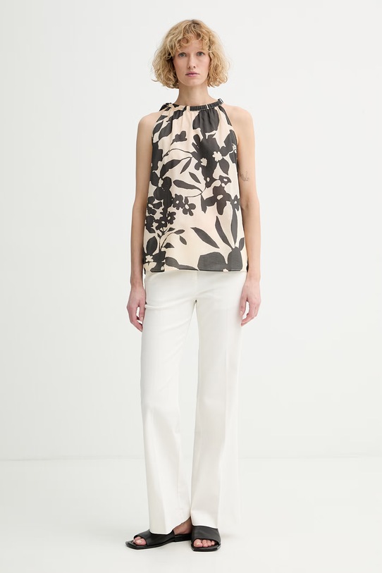 Marc O'Polo Μπλούζα με τιράντες γυναικεία βαμβακερή 5000014028 μπεζ ZS26