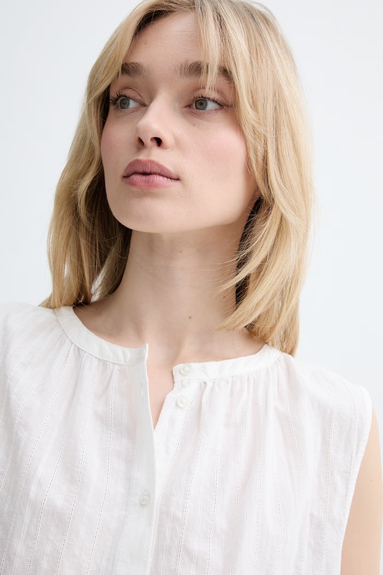 Marc O'Polo košilová halenka dámská bavlněná béžová 5000014035