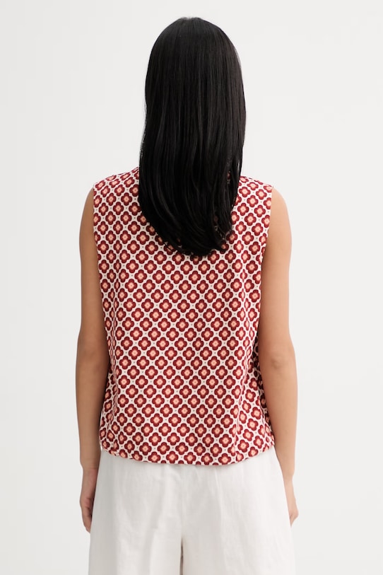 Oblečení Marc O'Polo halenka na ramínka dámská bavlněná 5000014094 červená