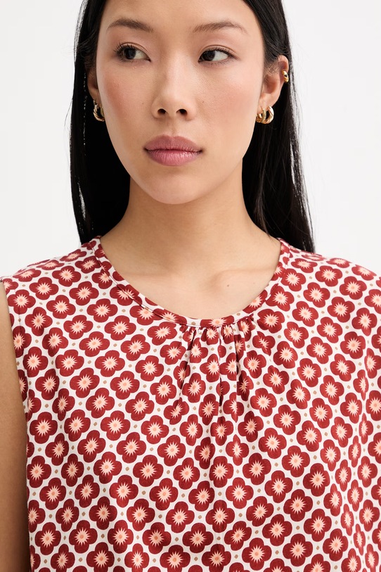 Marc O'Polo halenka na ramínka dámská bavlněná červená 5000014094