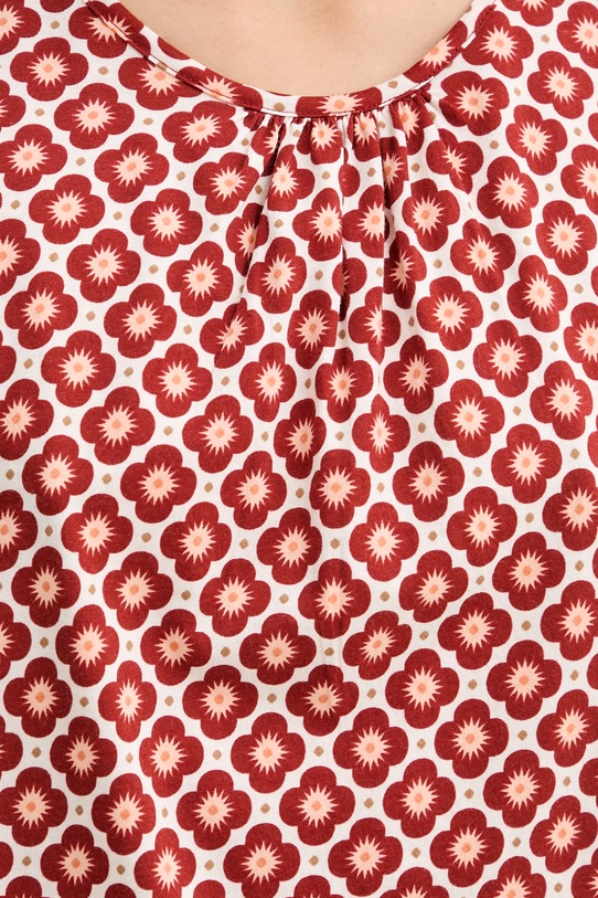 Marc O'Polo halenka na ramínka dámská bavlněná 5000014094 červená