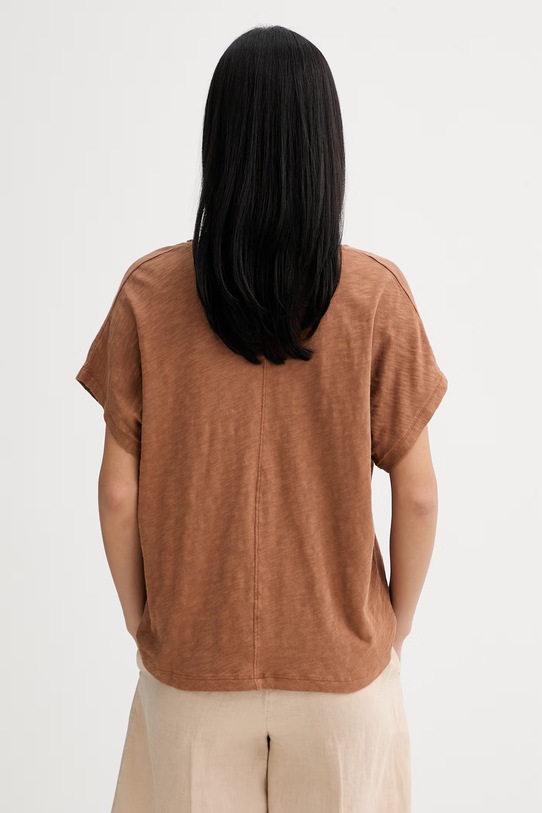 Одяг Marc O'Polo футболка basic жіноча бавовняна 5000014112 коричневий