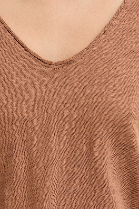 Marc O'Polo футболка basic жіноча бавовняна 5000014112 коричневий