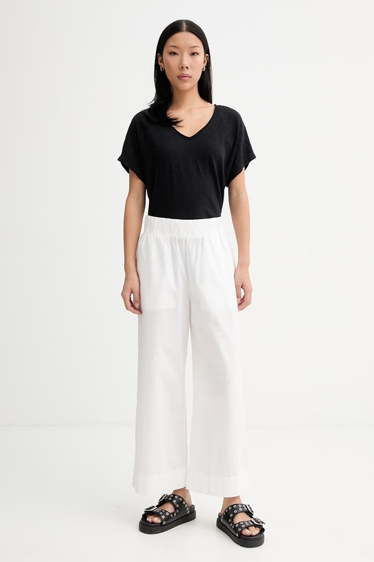 Marc O'Polo T-shirt basic damski bawełniany 5000014112 czarny ZS26