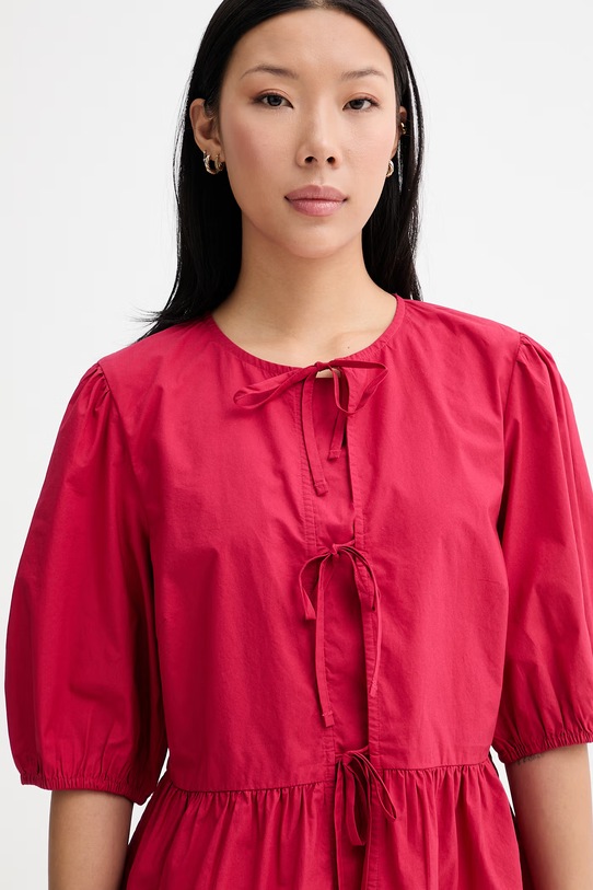 Marc O'Polo košilová halenka dámská bavlněná červená 5000010256