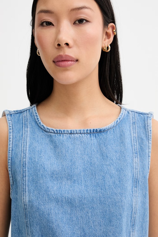 Marc O'Polo μπλούζα με βολάν Γυναικεία ντένιμ μπλε 5000011021