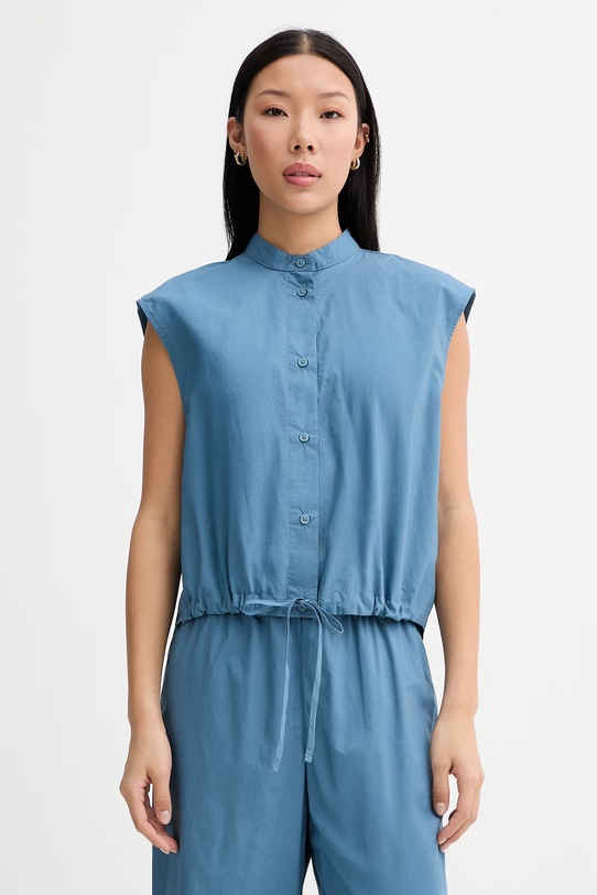 Marc O'Polo koszula damska bawełniana niebieski 5000010536