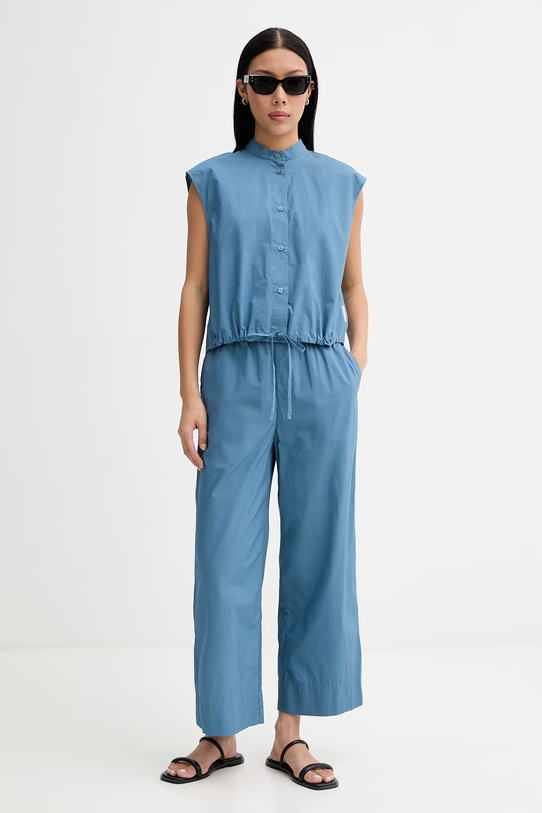 Marc O'Polo koszula damska bawełniana 5000010536 niebieski ZS26