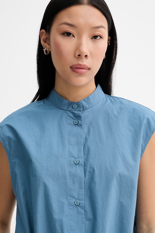 Marc O'Polo koszula damska bawełniana niebieski 5000010536