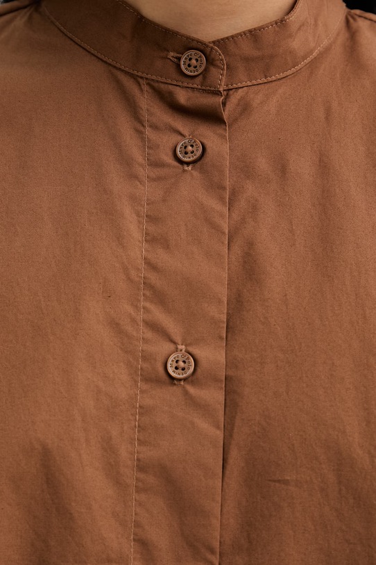 Marc O'Polo koszula damska bawełniana 5000010536 brązowy