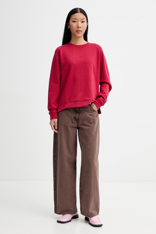 Marc O'Polo bluza damska bawełniana 5000011501 czerwony ZS26