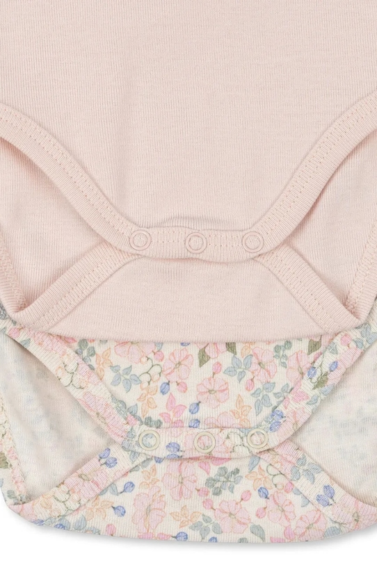 Fanga Fontana боди за бебе от памук FIO 2 PACK STRAP BODY OCS 2 броя розов FA100065