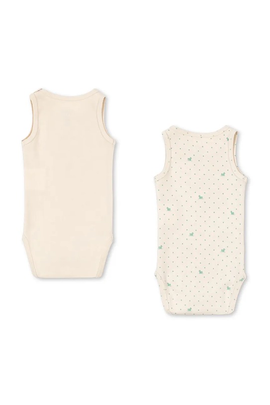 Fanga Fontana боди за бебе от памук FIO 2 PACK SL BODY OCS 2 броя FA100063 бежов ZS26