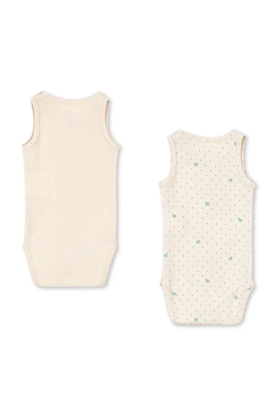 Fanga Fontana боди за бебе от памук FIO 2 PACK SL BODY OCS 2 броя FA100063 бежов ZS26