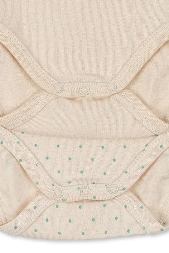 Fanga Fontana боди за бебе от памук FIO 2 PACK SL BODY OCS 2 броя бежов FA100063