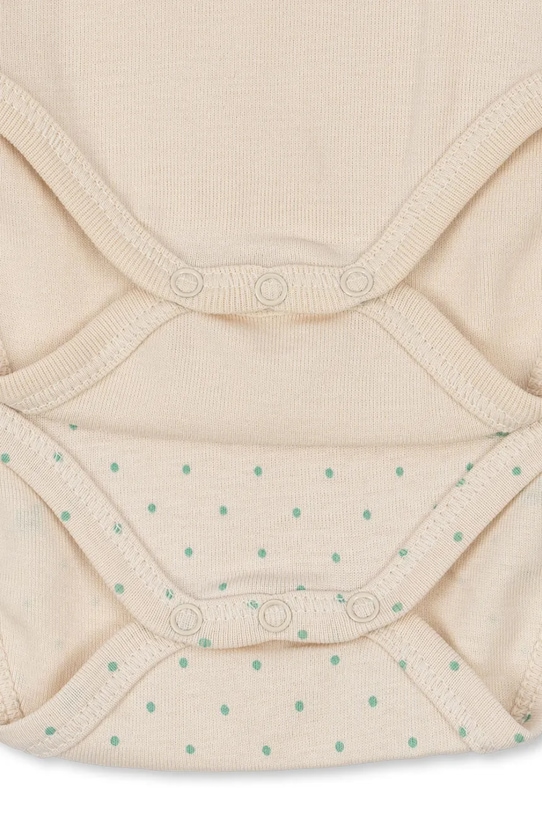 Fanga Fontana боди за бебе от памук FIO 2 PACK SL BODY OCS 2 броя бежов FA100063