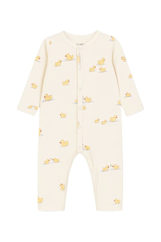 Fanga Fontana rampers per bambini in cotone BELLO DUE ONESIE OCS beige FA100070