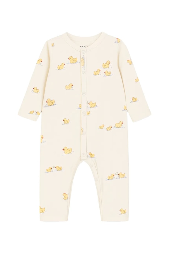 Fanga Fontana rampers per bambini in cotone BELLO DUE ONESIE OCS beige FA100070