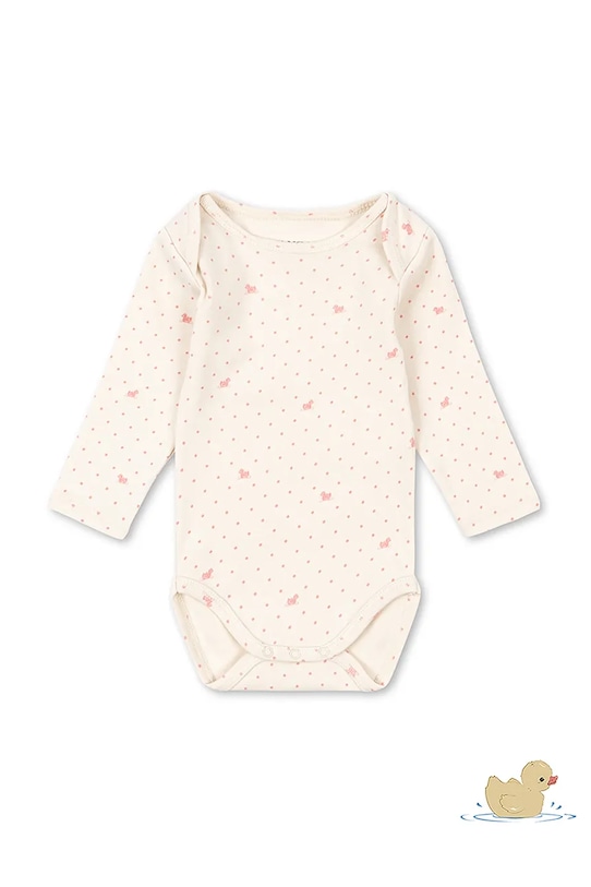 Fanga Fontana боди за бебе от памук BELLO DUE LS BODY OCS розов FA100082