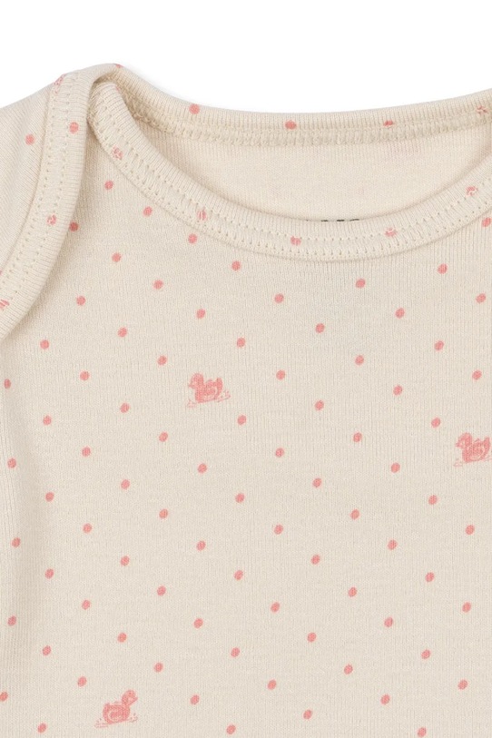 Момче Fanga Fontana боди за бебе от памук BELLO DUE LS BODY OCS FA100082 розов