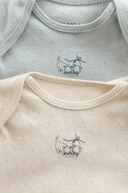 Fanga Fontana боди за бебе от памук PERLA 2 PACK LS BODY OCS 2 броя FA100084