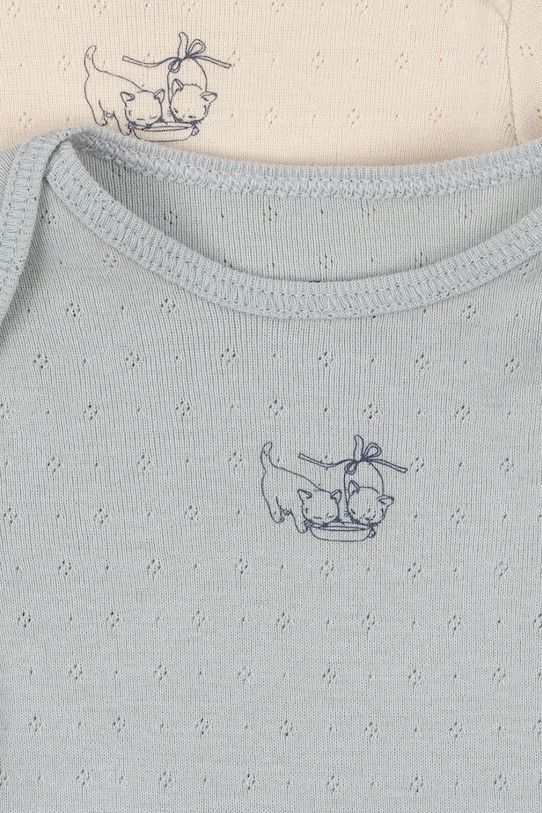 Момче Fanga Fontana боди за бебе от памук PERLA 2 PACK LS BODY OCS 2 броя FA100084 бежов