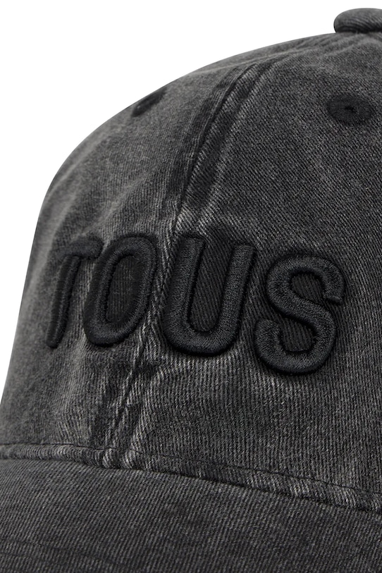 Tous czapka z daszkiem damska bawełniana 2002376151 czarny ZS26