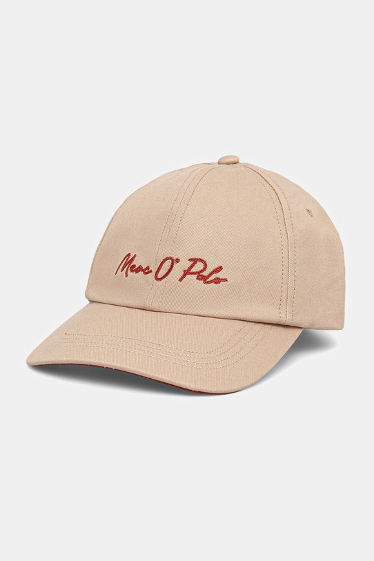 Marc O'Polo baseball cap damska bawełniana beżowy 5000014157
