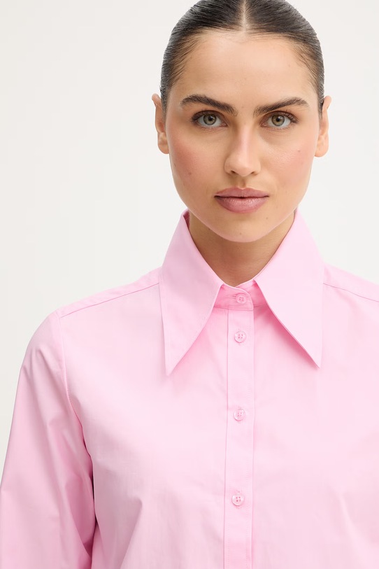 Silvian Heach koszula bawełniana DORINI różowy GPP26166CA
