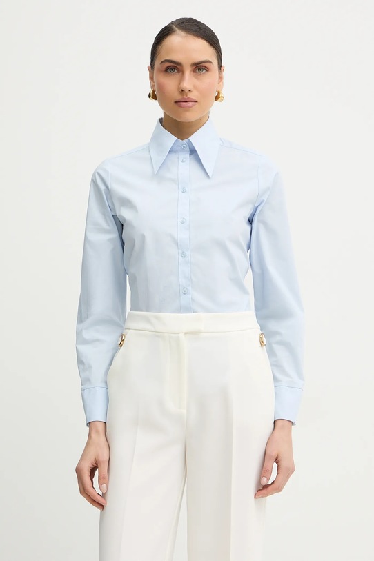 Silvian Heach koszula bawełniana DORINI bawełna niebieski GPP26166CA