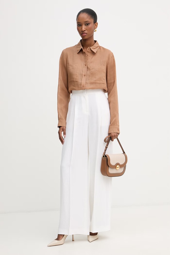 Silvian Heach koszula damska TOBELA GPP26436CA brązowy ZS26