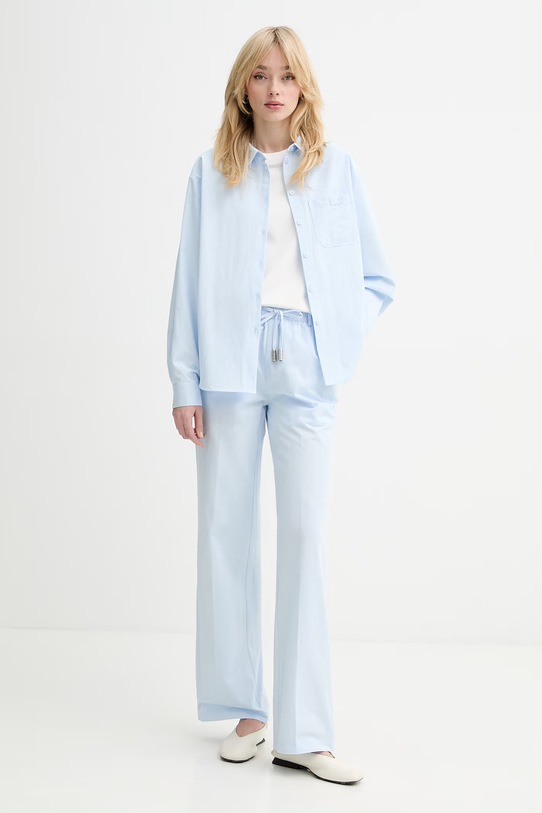 Silvian Heach koszula bawełniana BEALOR GPP26091CA niebieski ZS26