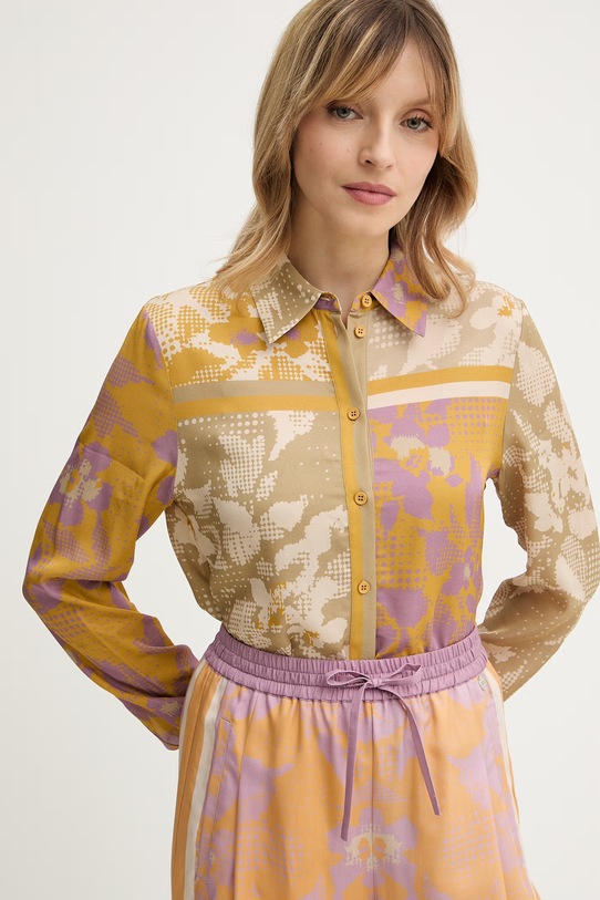 Silvian Heach koszula SANAS beżowy GPP26344CA