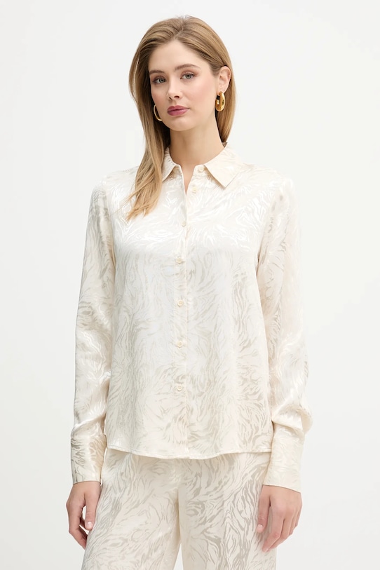 Silvian Heach koszula MINES pozostałe beżowy GPP26027CA