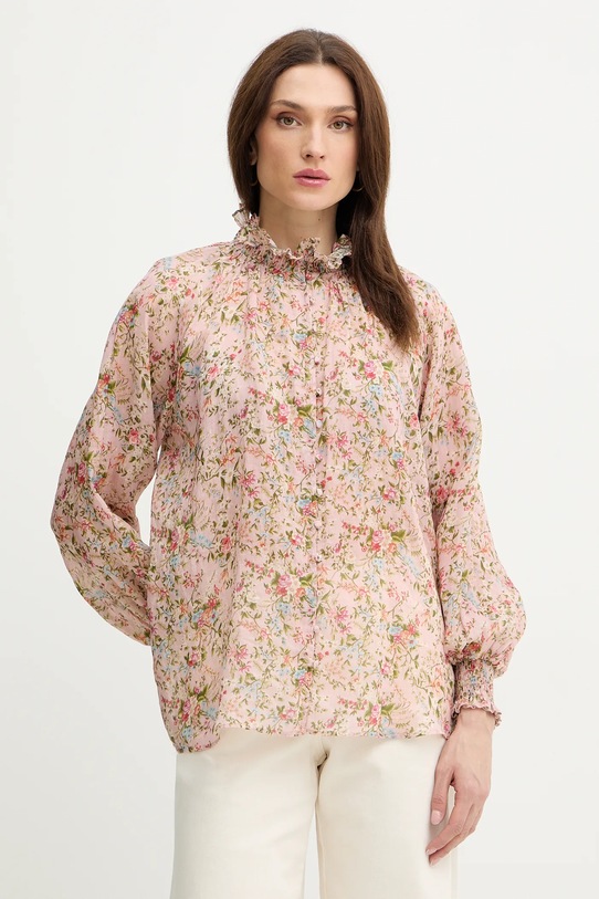 Silvian Heach koszula SPARTA casual różowy GPP26363BL