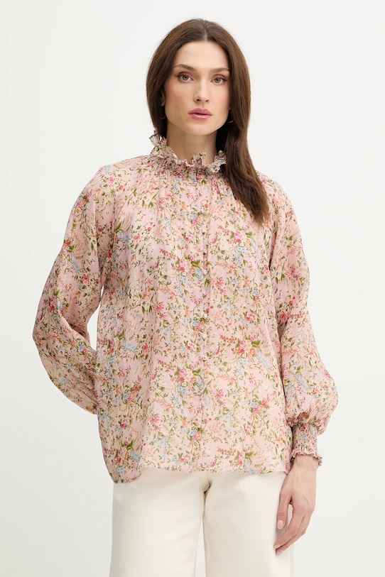 Silvian Heach koszula SPARTA casual różowy GPP26363BL