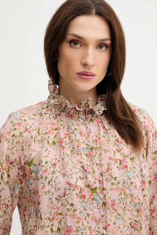 Silvian Heach koszula SPARTA różowy GPP26363BL