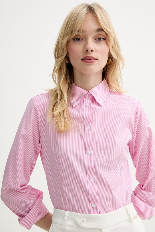 Silvian Heach koszula bawełniana CALENI różowy GPP26167CA